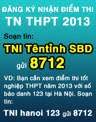 Đáp án đề thi tốt nghiếp 2013