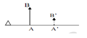 Trên hình vẽ cho ∆ là trục chính của thấu kính, AB là vật sáng, A'B' là ảnh  của vật tạo bởi thấu kính. Cho biết: a, Loại thấu kính? Vì sao?