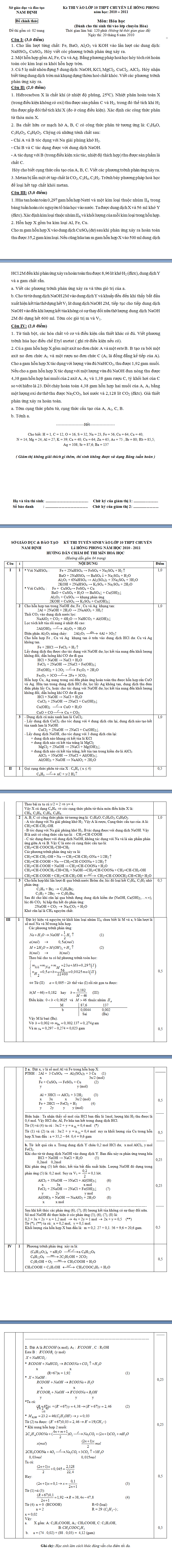 Điểm thi lớp 10 năm 2012 47a864b50a8569a8bc078736d8899d7d 43018377.namdinh Đề thi vào lớp 10 chuyên Hóa tỉnh Nam Định thpt chuyên Lê Hồng Phong