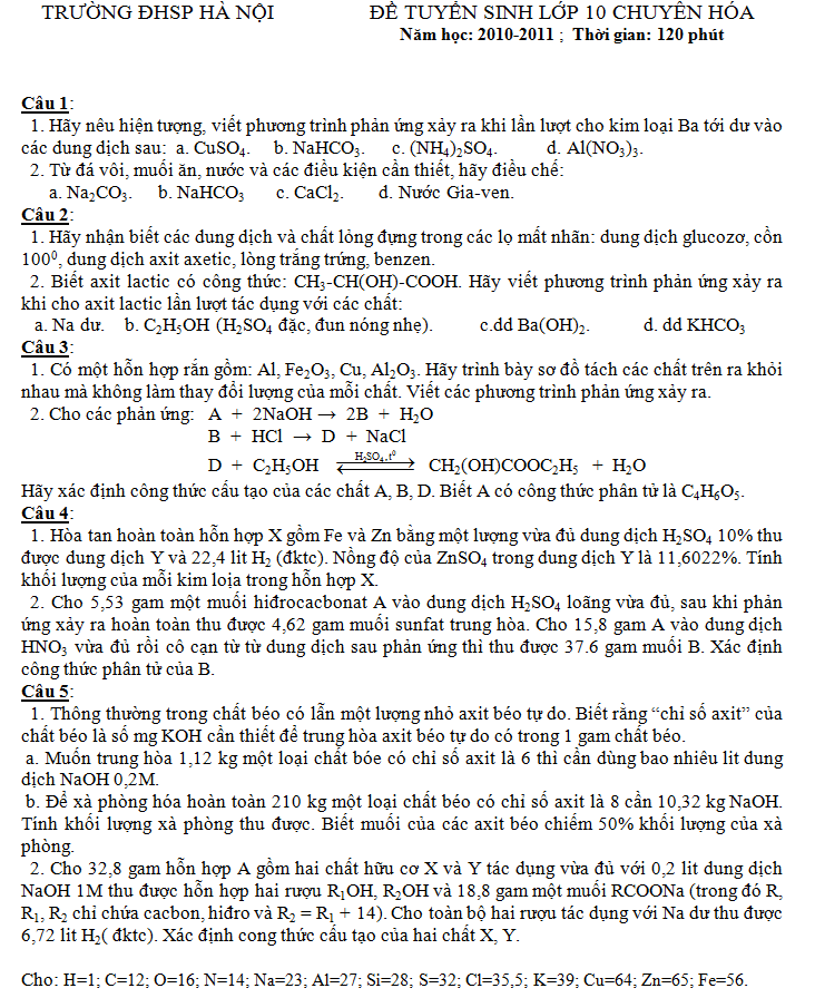 Điểm thi lớp 10 năm 2012 facba21d448d660d2d0ef5ba3e2357f7 43023071.sp Đề thi vào lớp 10 chuyên Hóa Đại học SPHN năm 2011