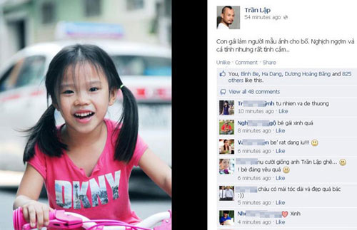 Tran Lap lan dau khoe anh hai con
