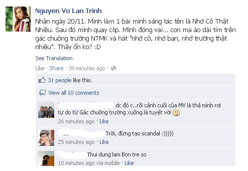 Nhân ngày 20/10, Lan Trinh nảy ý tưởng hóa ... ma