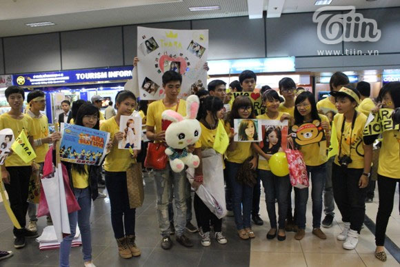 Nóng cùng fan đón Tara tại sân bay Nội Bài