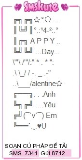 Tin nhan hay, hai huoc cho ngay Valentine