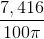 \frac{7,416}{100\pi }