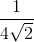 \frac{1}{4\sqrt{2}}
