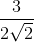 \frac{3}{2\sqrt{2}}