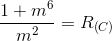 \frac{1+m^{6}}{m^{2}}=R_{\left(C\right )}