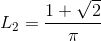 L_{2}=\frac{1+\sqrt{2}}{\pi }