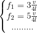 \left\{\begin{matrix} f_{1}=3\frac{v}{4l}\\ f_{2}=5\frac{v}{4l}\\ ......... \end{matrix}\right.
