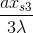 \frac{ax_{s3}}{3\lambda }