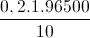 \frac{0,2.1.96500}{10}