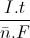 \frac{I.t}{\bar{n}.F}