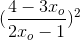 (\frac{4-3x_{o}}{2x_{o}-1})^{2}