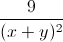 \frac{9}{(x+y)^{2}}