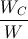 \frac{W_{C}}{W}