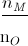 \frac{n_{M}}}{n_{O}}