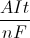 \frac{AIt}{nF}
