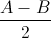\frac{A-B}{2}