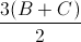 \frac{3(B+C)}{2}