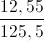 \frac{12,55}{125,5}