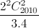 \frac{2^{2}C_{2010}^{2}}{3.4}