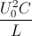 \frac{U^{2}_{0}C}{L}