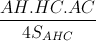 \frac{AH.HC.AC}{4S_{AHC}}