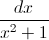\frac{dx}{x^{2}+1}