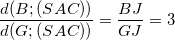 \small \frac{d(B;(SAC))}{d(G;(SAC))}=\frac{BJ}{GJ}=3