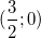 \small (\frac{3}{2};0)