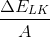 \frac{\Delta E_{LK}}{A}