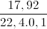 \frac{17,92}{22,4.0,1}
