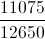 \frac{11075}{12650}