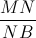 \frac{MN}{NB}