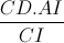\frac{CD.AI}{CI}