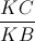 \frac{KC}{KB}