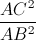 \frac{AC^{2}}{AB^{2}}
