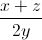 \frac{x+z}{2y}
