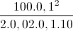 \frac{100.0,1^{2}}{2.0,02 .0,1.10}
