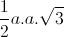\frac{1}{2}a.a.\sqrt{3}