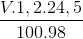 \frac{V.1,2.24,5}{100.98}