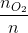 \frac{n_{O_{2}}}{n}
