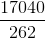 \frac{17040}{262}