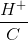 \frac{H^{+}}{C}