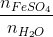 \frac{n_{FeSO_{4}}}{n_{H_{2}O}}