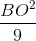 \frac{BO^{2}}{9}