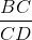 \frac{BC}{CD}