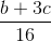 \frac{b+3c}{16}