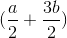 (\frac{a}{2}+\frac{3b}{2})